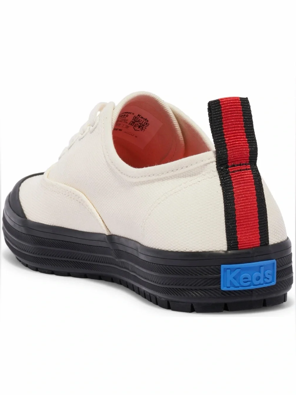 Keds Low-Top Champion Toe Rand Sneaker in Black & White, SZ 6 BRAND NEW!